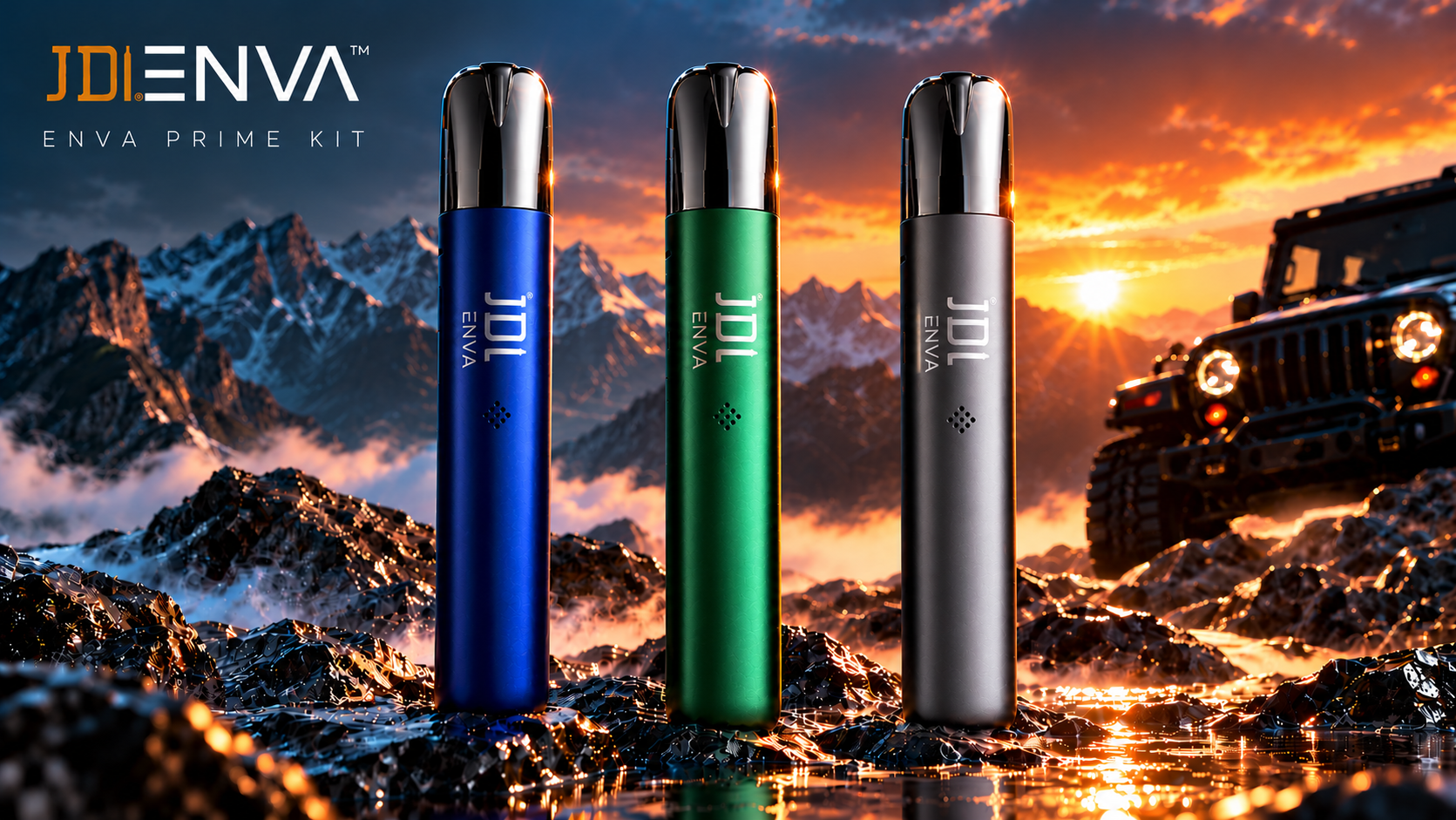 JDI ENVA Prime Kit – Midnight Blue, Emerald Green a Space Gray